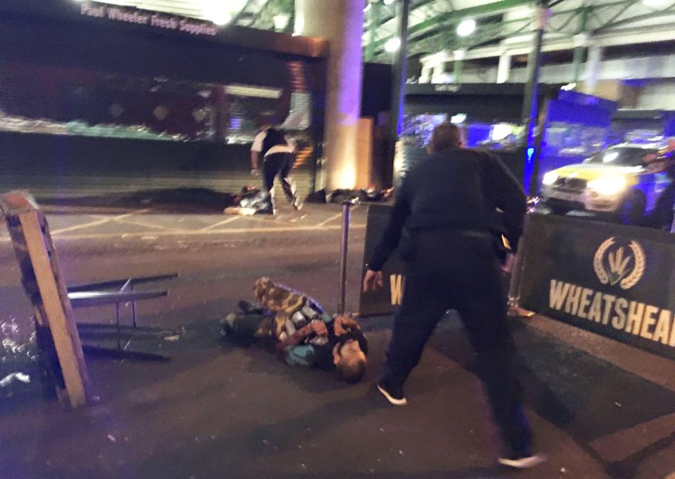  The London Bridge terrorists were shot dead by armed cops