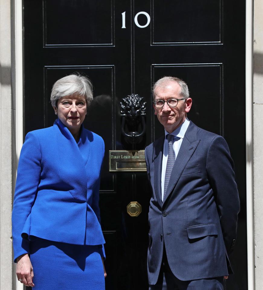  The Mays looked grim-faced on the morning after the General Election - but still the PM refused to acknowledge the scale of her humiliating defeat