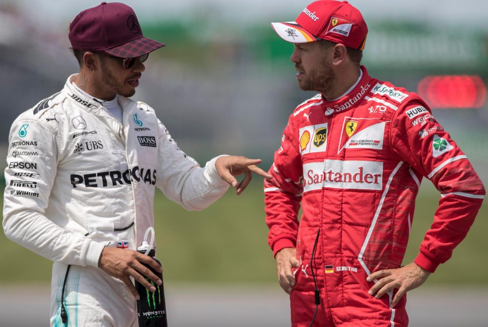  Now Hamilton has taunted Sebastian Vettel by claiming the German's weakness is his short fuse