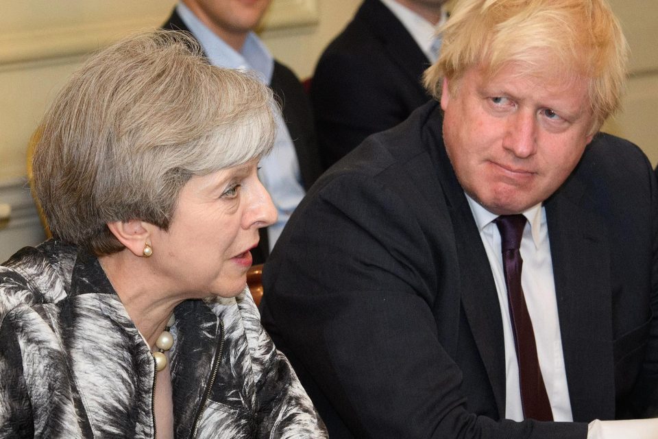  Boris Johnson heaped praise on Theresa May this morning