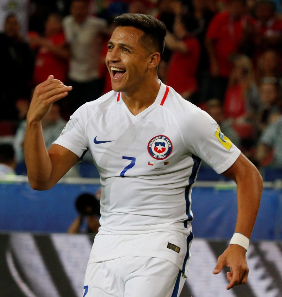 Frontman Alexis Sanchez is the key man for Chile as well as for Arsenal