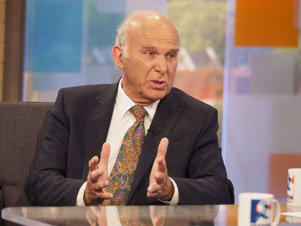  Lib Dem Vince Cable blames rising prices and falling wages post Brexit