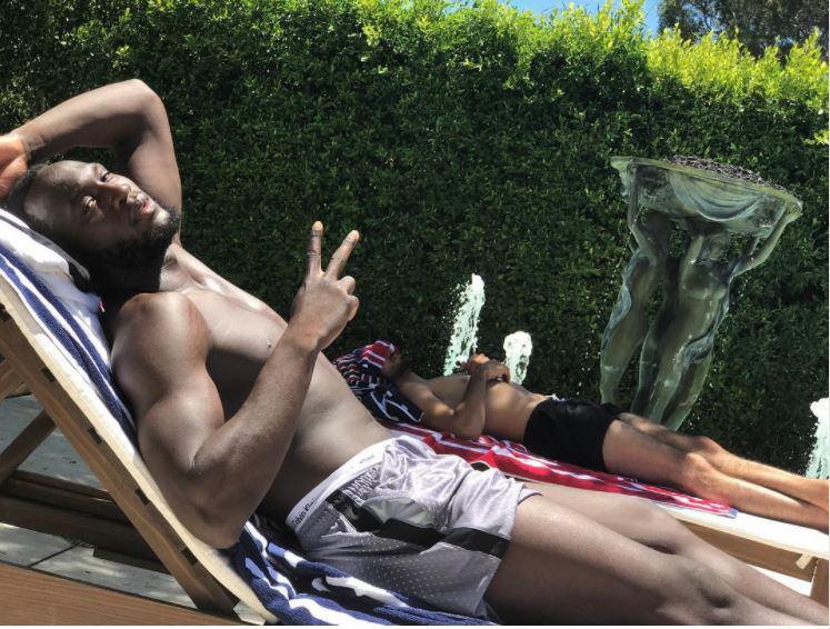 Romelu Lukaku has been soaking up the sun during his holidays