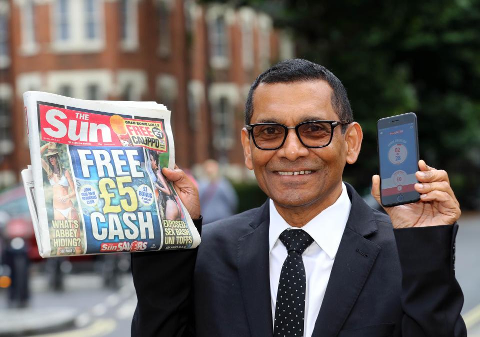  Ronnie Cherian has already pocketed £15 by using the Sun Savers app