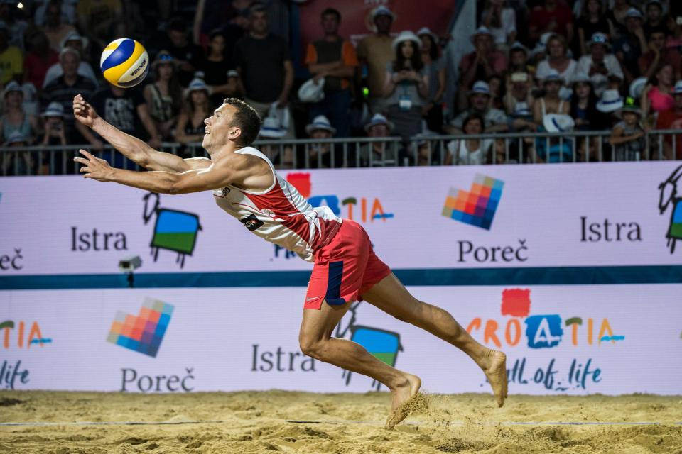 Ivan Perisic spent some of the summer competing in a professional beach volleyball competition