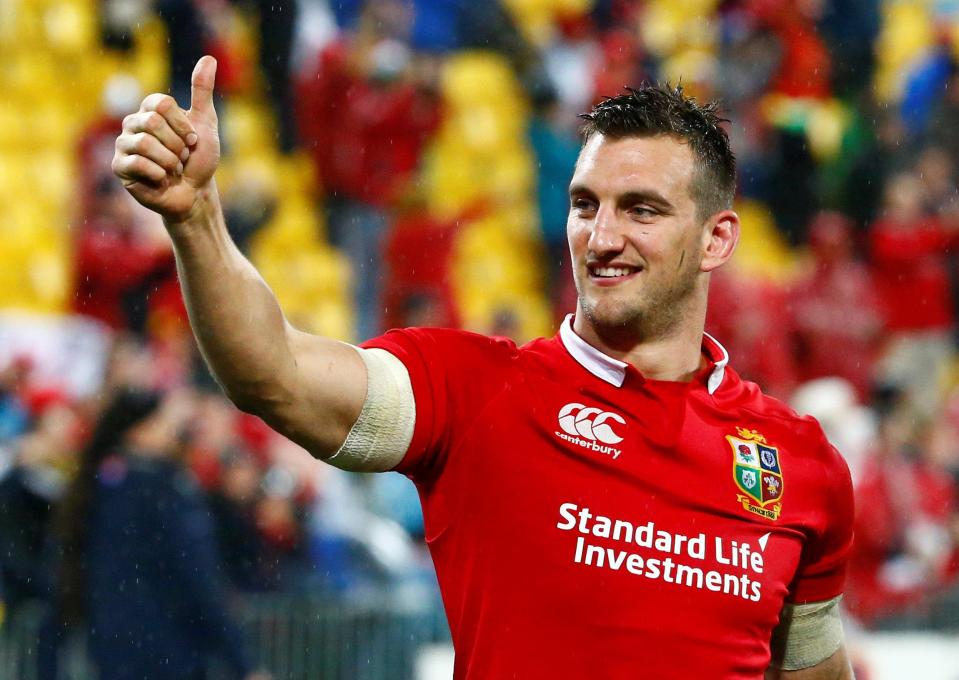  Skipper Sam Warburton had a fine game on his return to the side