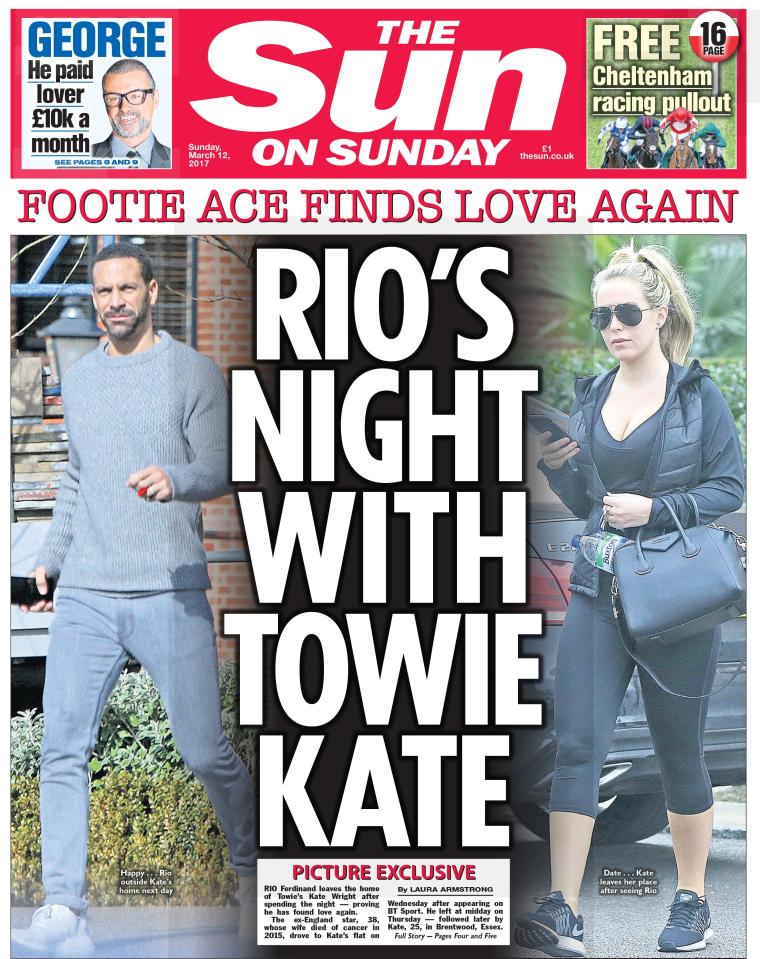  The Sun on Sunday's exclusive about Rio and new love Kate