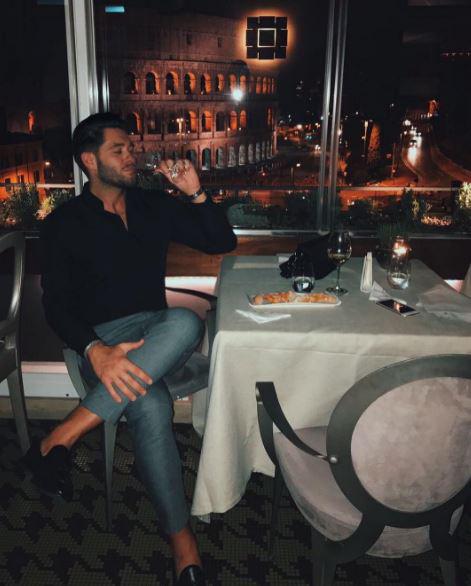 He celebrated turning 26 which a holiday in Rome 