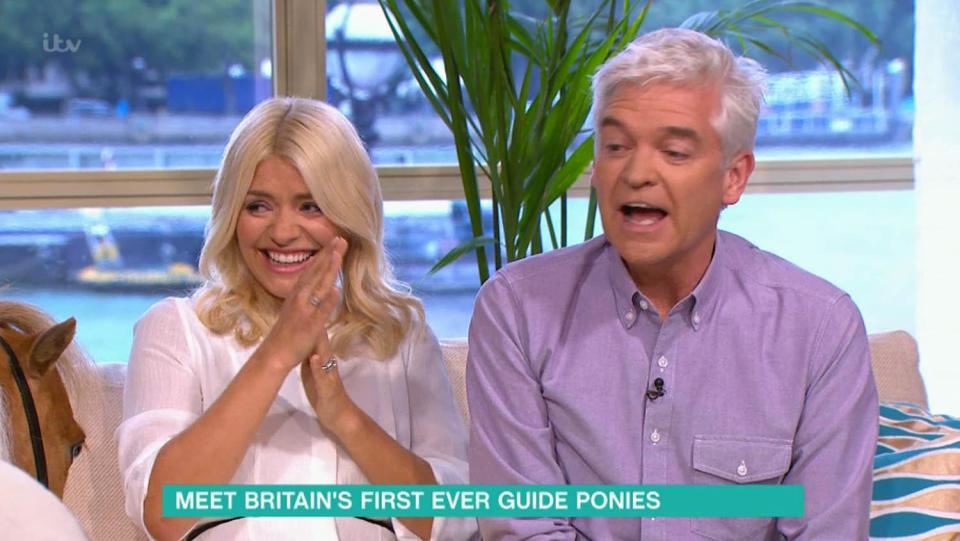  Holly Willoughby and Phillip Schofield couldn't stop laughing after a pony pooed live on air