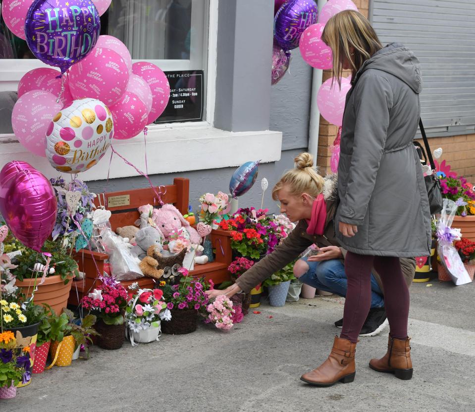  Friends and family paid their respects as they celebrated the youngster's life