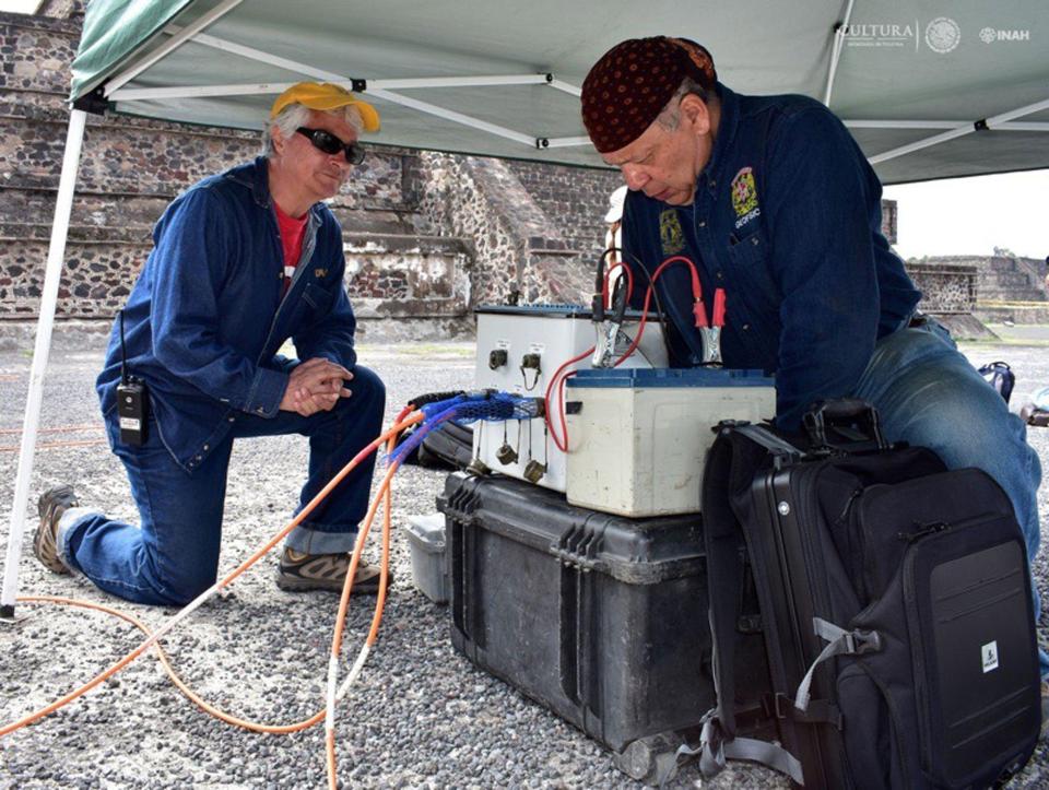  Archaeologists found the passage using special scanning equipment