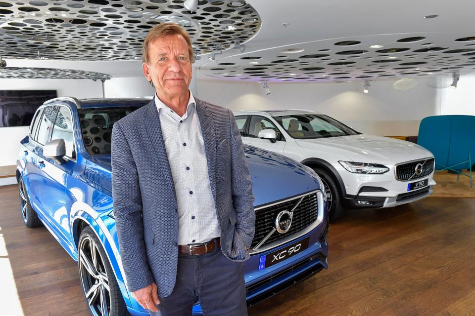  The Swedish firm's boss, Hakan Samuelsson, said: 'People increasingly demand electrified cars.'