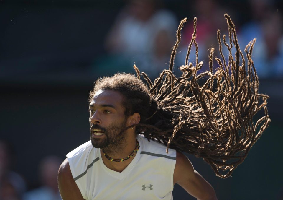  Dustin Brown crashed to a straight sets defeat against world No1 Andy Murray