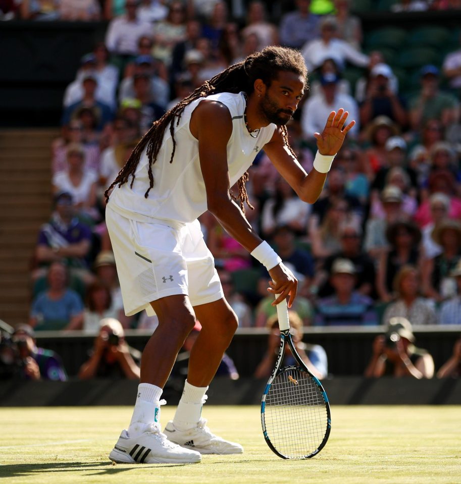  Dustin Brown could not string enough shots together to beat Andy Murray