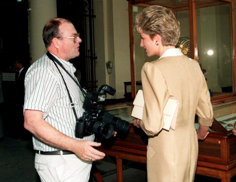  Arthur and Diana at the Cairo Museum in Egypt, May 1992