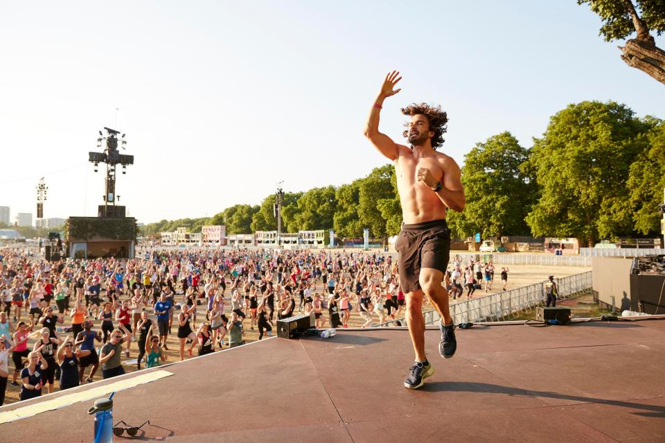  Thousands of fitness fans heeded his call to 'skip watching Love Island' and join him in Hyde Park