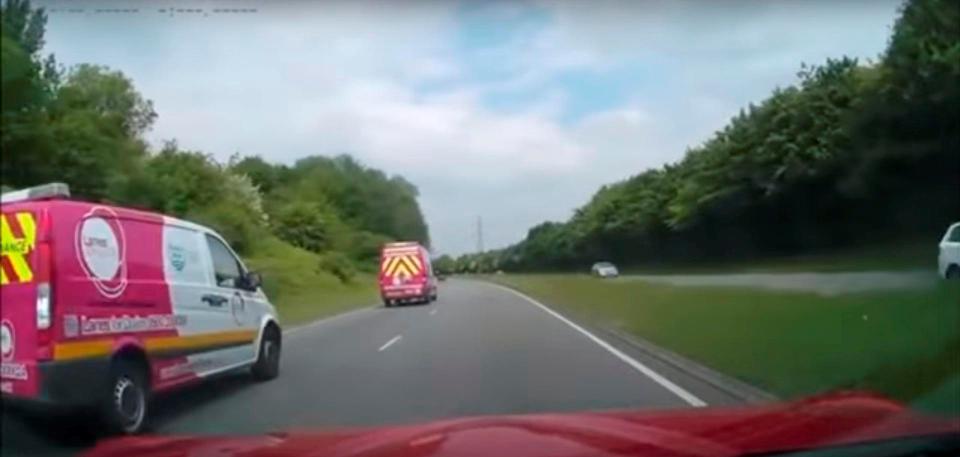  Mazda's secret dashcam shows the worker flooring it on the drive from Iain's home to garage