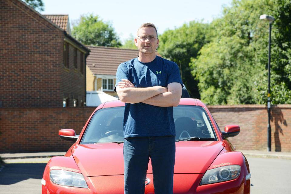  Motorist Iain Inglis was left astonished when he found footage of a garage worker taking his Mazda for a joyride