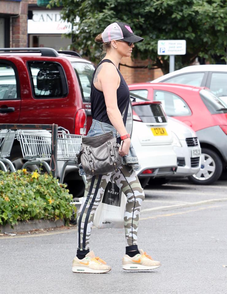 Sarah headed out on a shopping trip in North London 