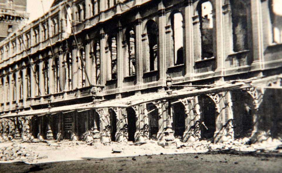  Damaged shops in the Belgium town of La Panne after the rescue that took place between May and June 1940