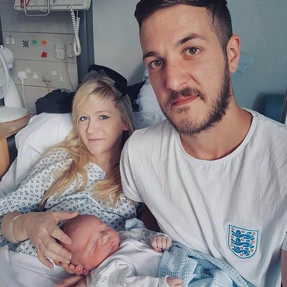  Chris Gard and Connie Yates with their son Charlie Gard