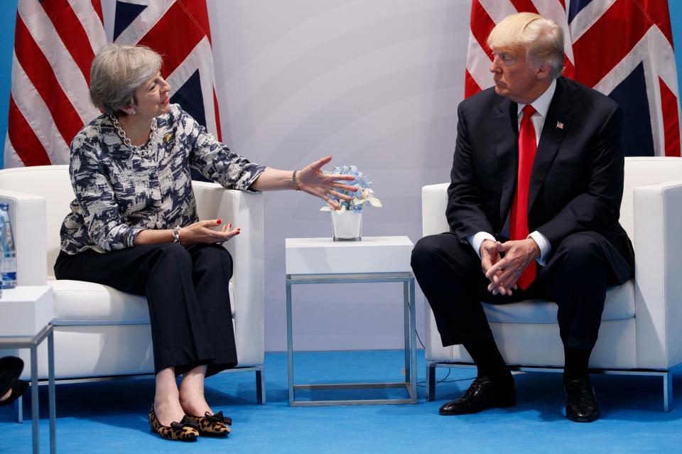  Mrs May came under fire after failing to raise concerns about Mr Trump’s scepticism of climate change