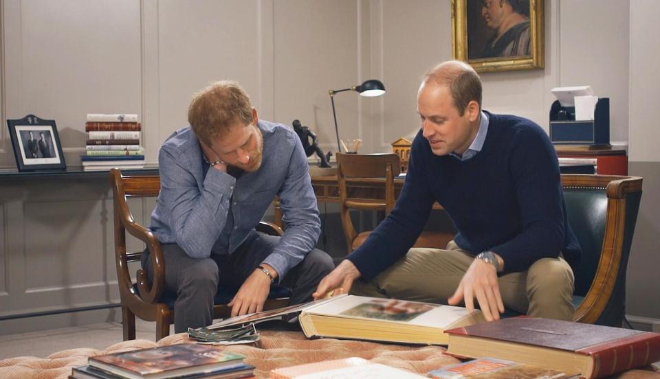  Prince Harry and William delve into their precious family photographs to remember their late mother, Diana