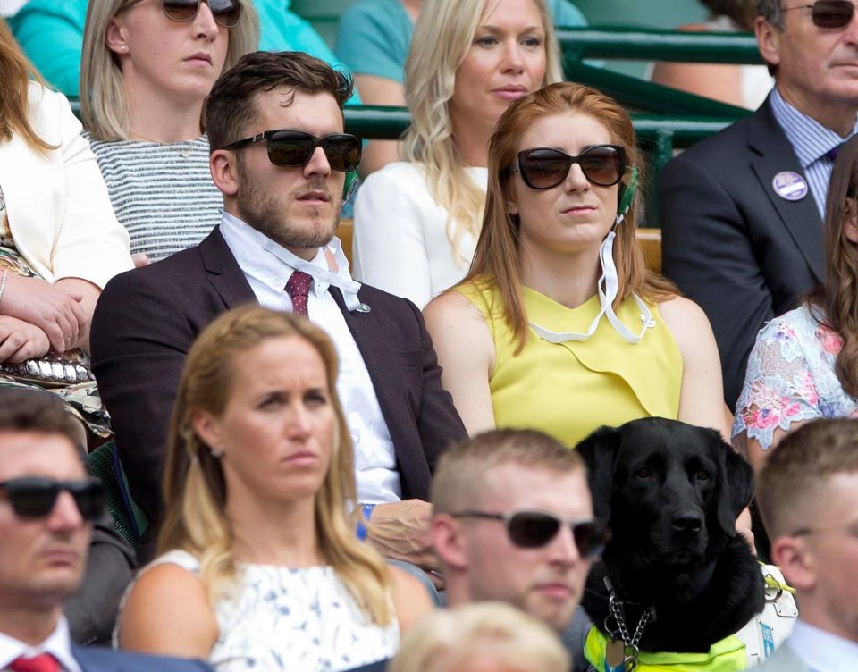  Paralympian Libby Clegg was in attendance with guide dog Hatti and her guide runner Chris Clark