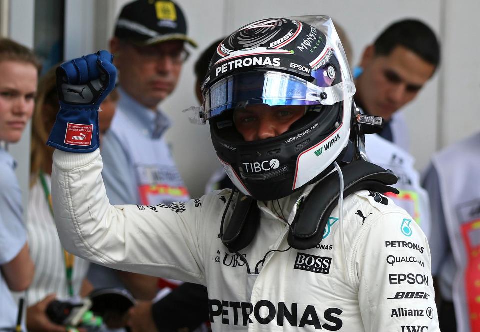  Valtteri Bottas secured pole position