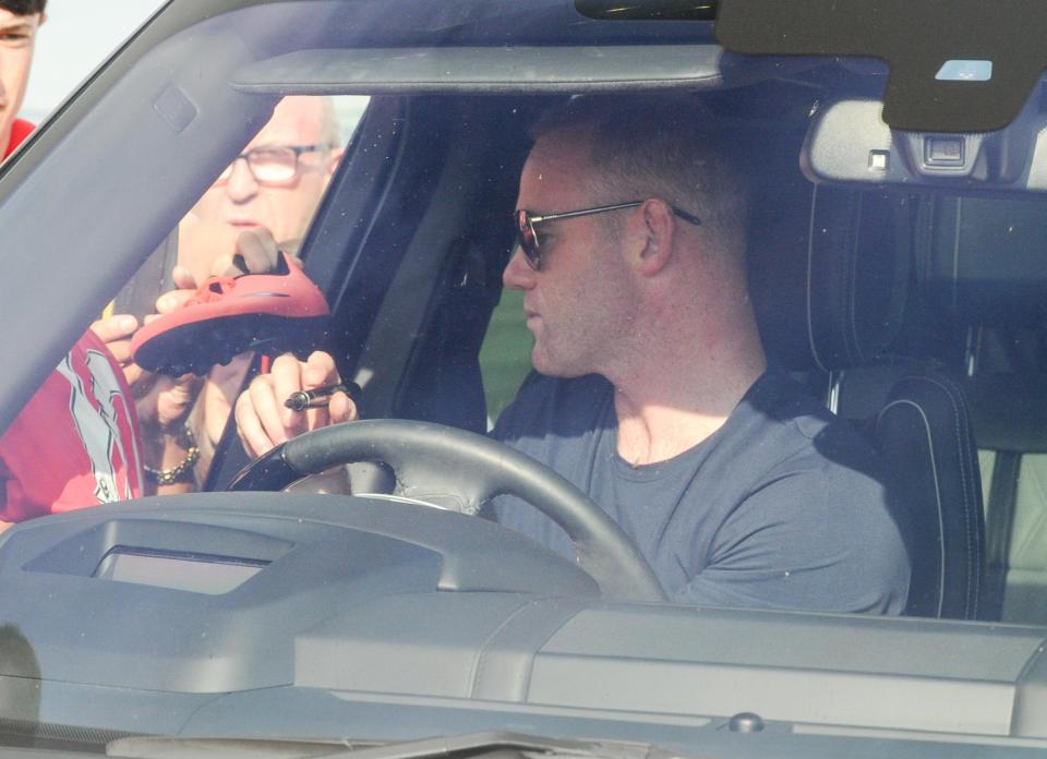 Wayne Rooney was at Finch Farm to undergo a medical