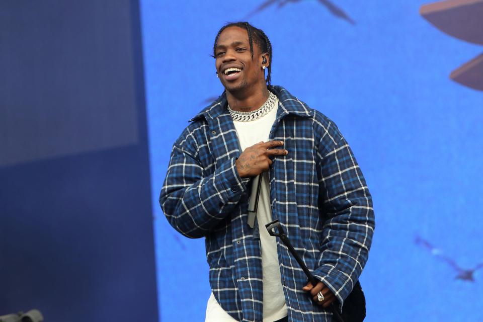  Travis Scott performs on day 2 of Wireless Festival at Finsbury Park