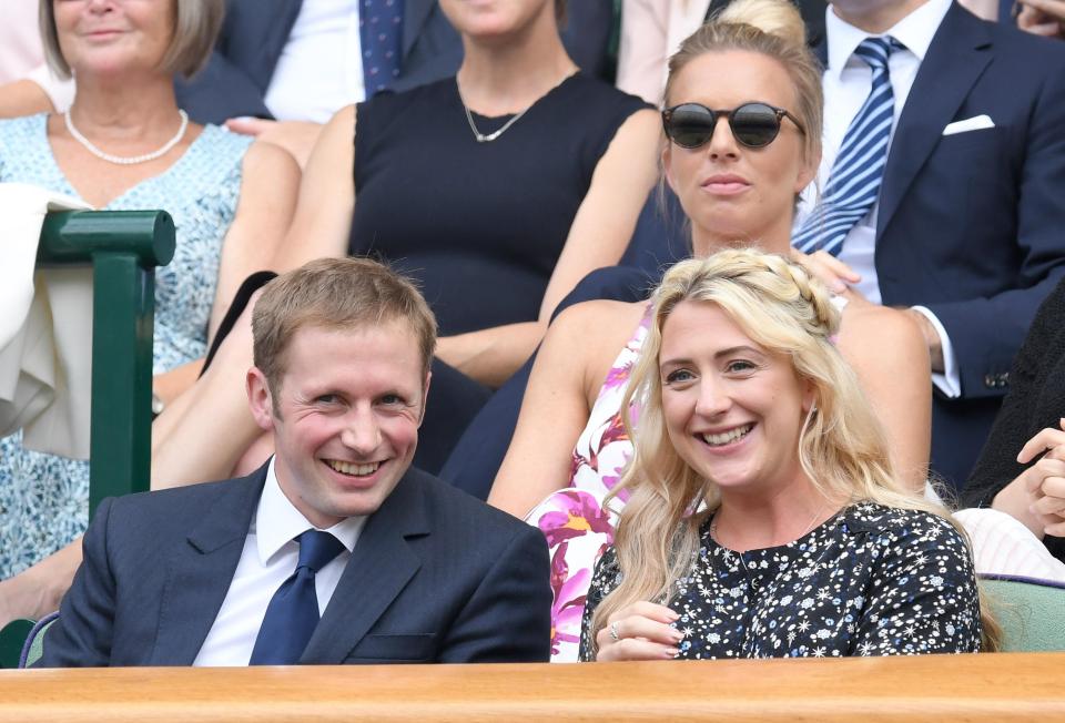  Laura and hubbie Jason Kenny share a giggle in the Royal Box