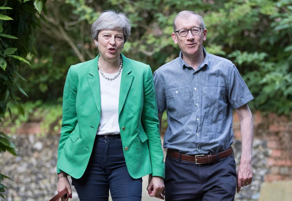  The PM was told the result of the exit poll by her husband Philip