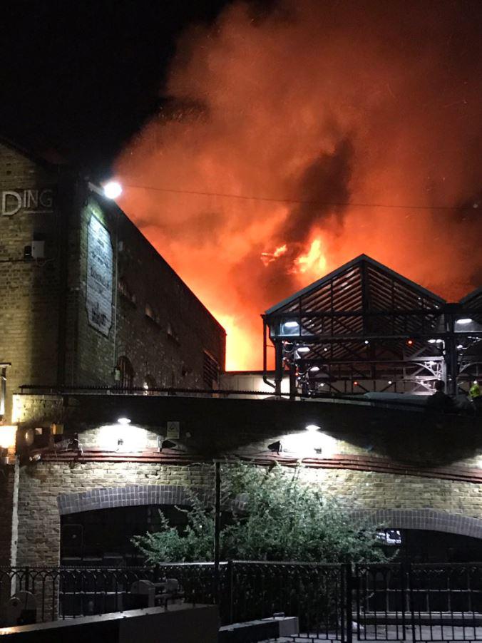  It is believed the market was closed when the fire broke out