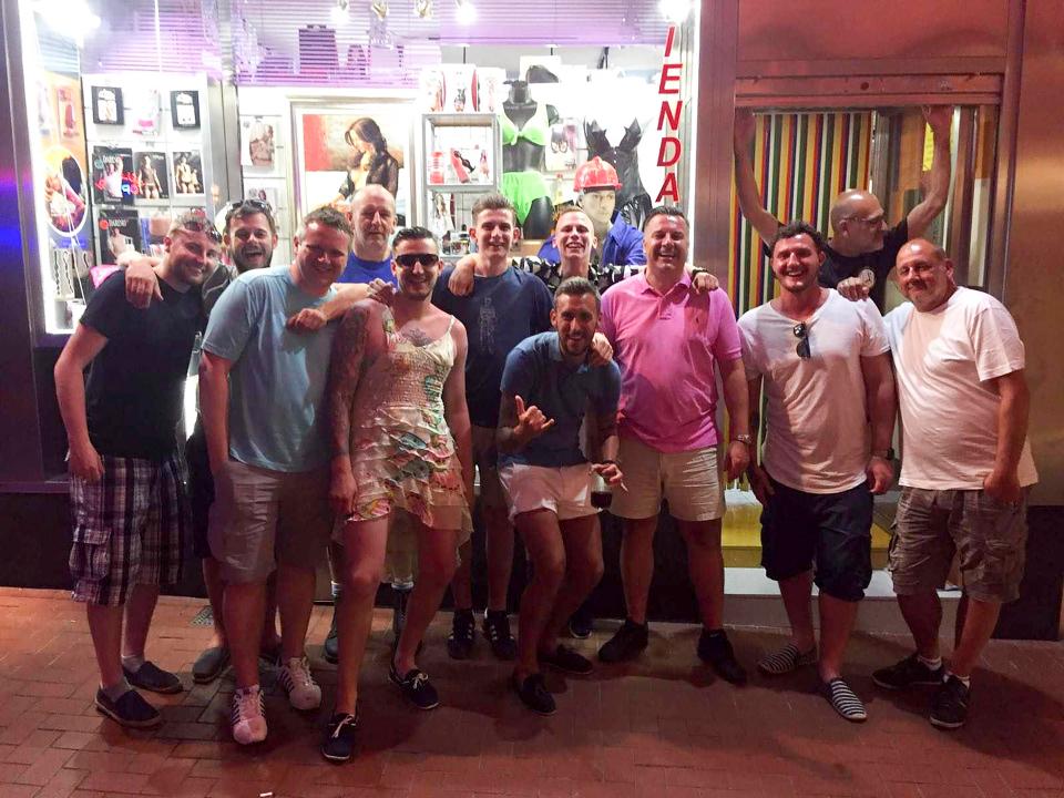  Neil got the tattoo while on a Spanish weekend away in June with groom-to-be Zak Williams and 19 other lads