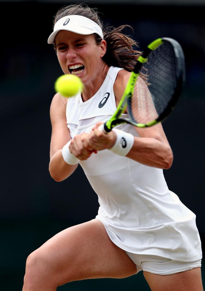  Konta has become the first British woman in 33 years to reach the quarter-finals