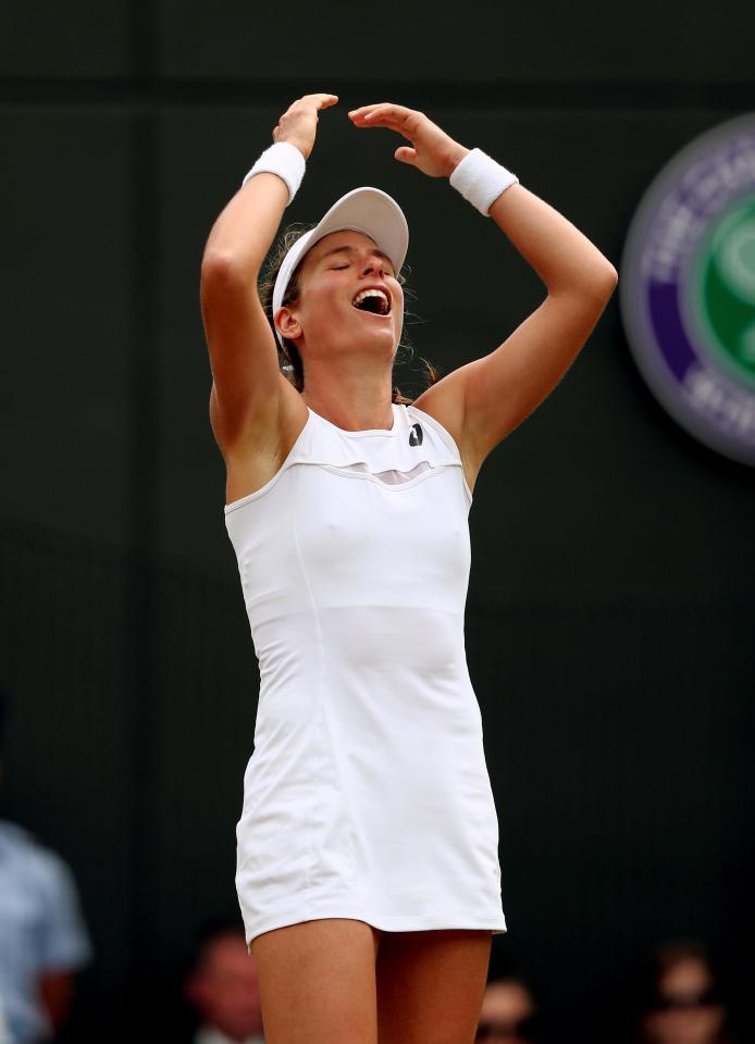  Johanna Konta is in the last eight of Wimbledon after defeating Caroline Garcia