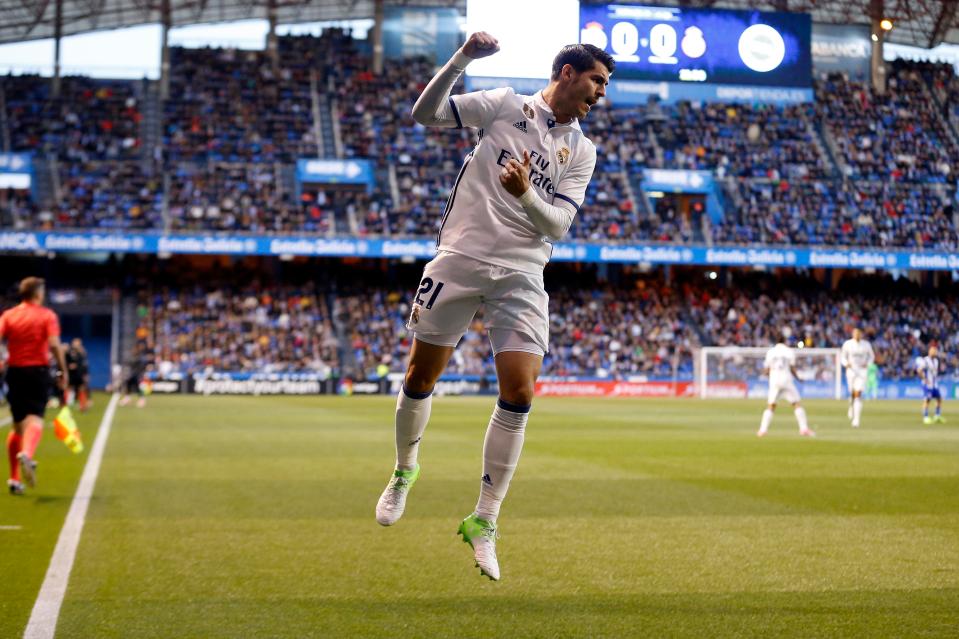  Last term Alvaro Morata found the net on average once per 94 minutes