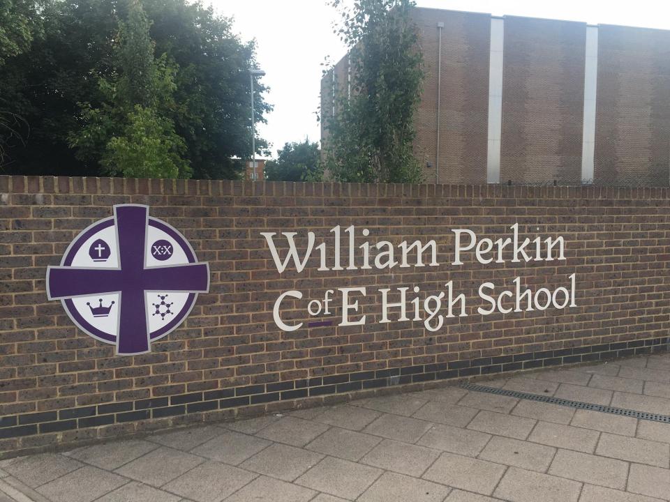  William Perkin C of E High School in Greenford, West London, is now reviewing their procedures in the wake of the tragedy