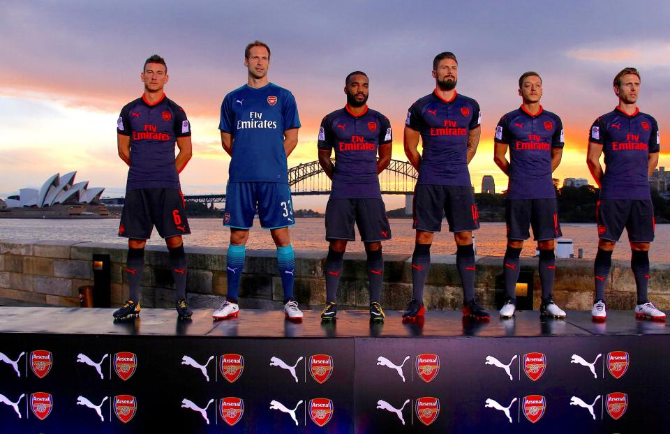 Olivier Giroud was speaking at the launch of Arsenals third kit in Australia