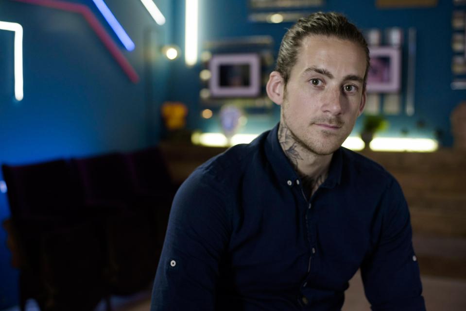  New boy Glen Carloss, a tattoo artist who is set to join the E4 show Tattoo Fixers