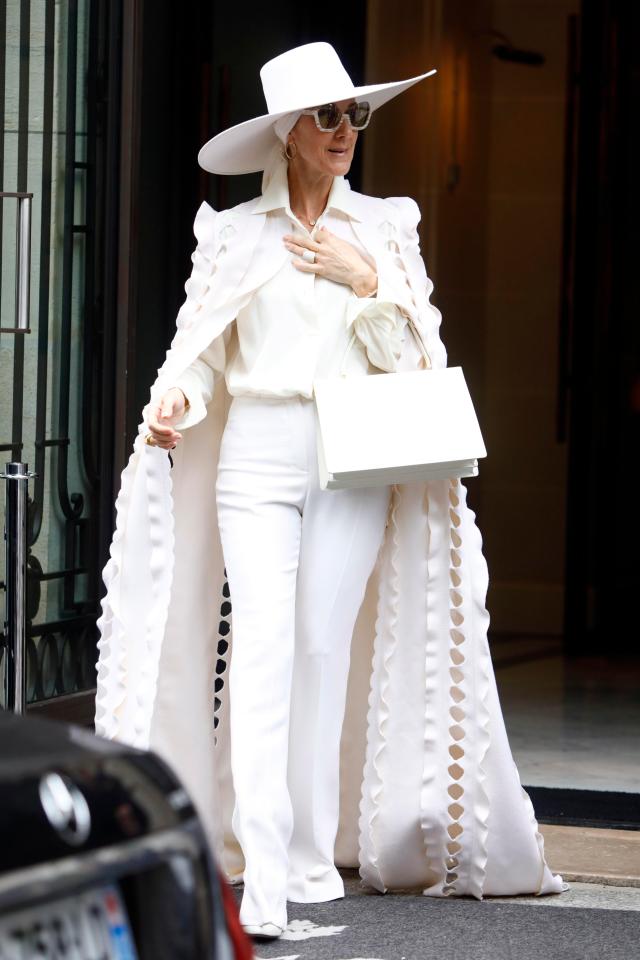  Celine Dion made a statement in an all white outfit