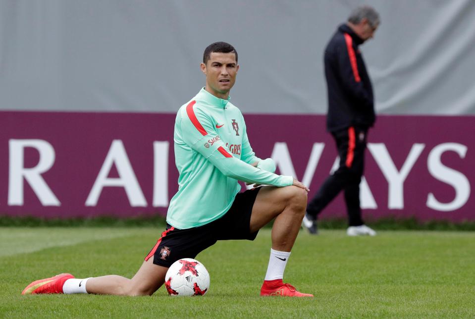  Cristiano training in Russia