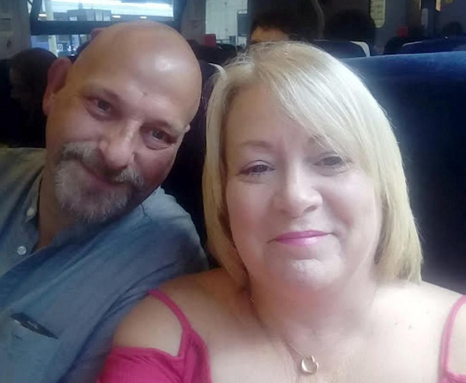  Andy and Sharon have been together for 18 months and met while working at Seetru Engineering in Bristol