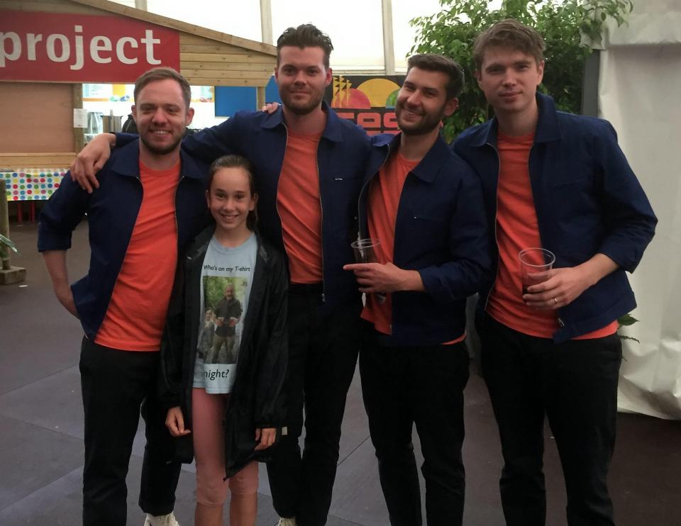  As an added bonus Anna-Athene Bown-Lowe also got to meet her favourite band - Everything Everything