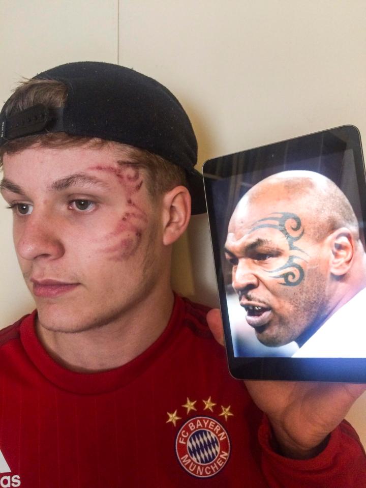  Mike Tyson fan paid £9 for this tattoo