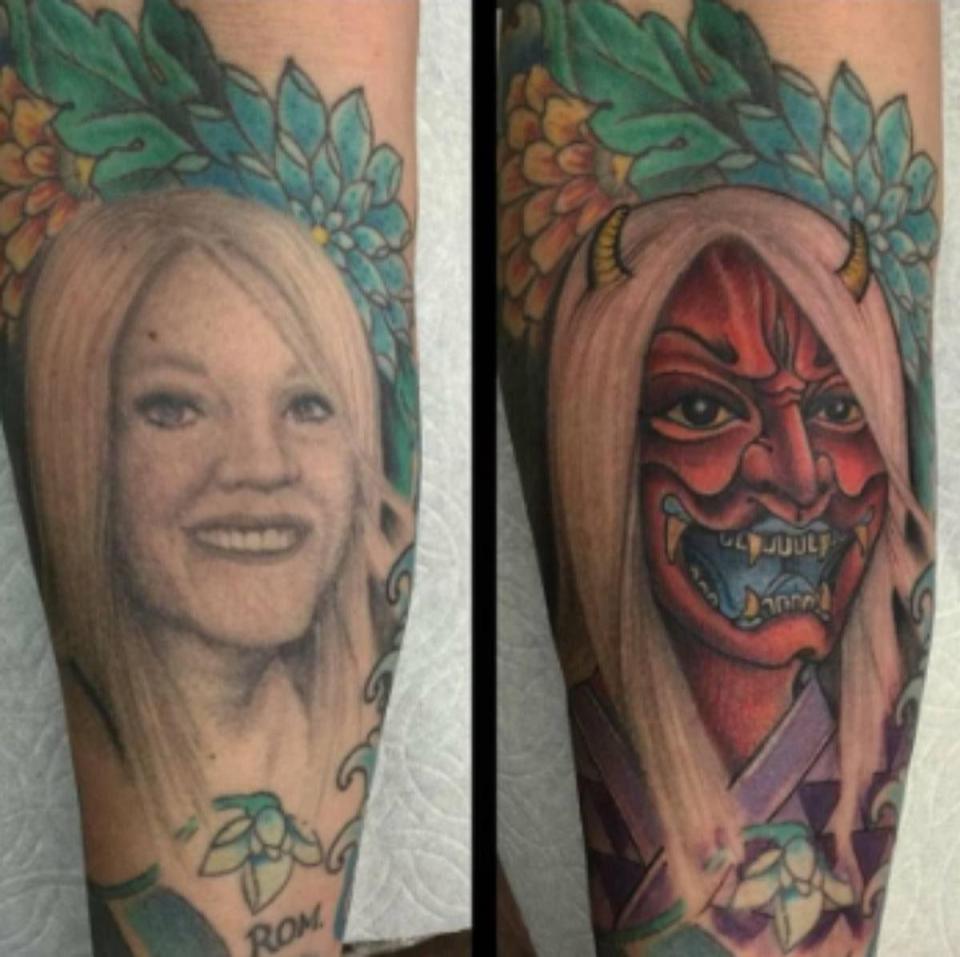  Bitter exes have posted photos of their cover-up tattoos replacing ones that once paid tribute to a lover