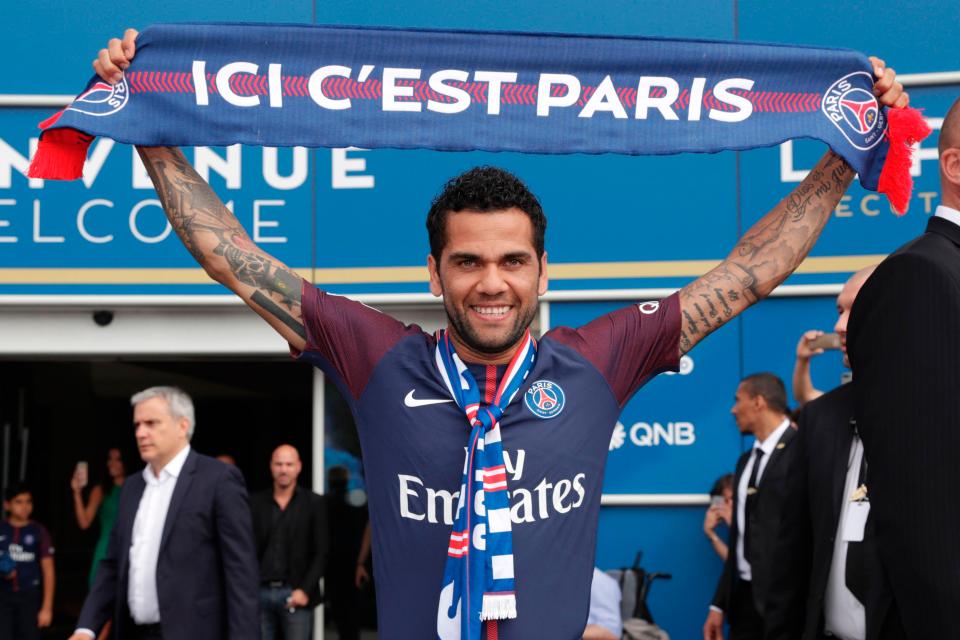 Dani Alves has just been signed by the French giants