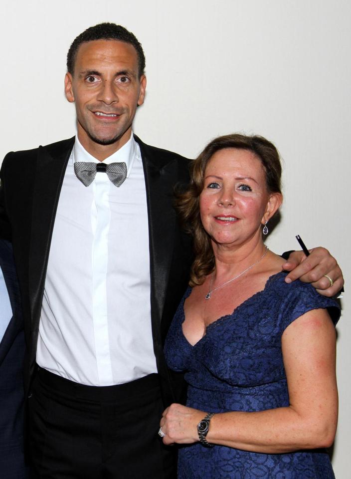  Rio Ferdinand and his late mother Janice at the Rio Ferdinand Foundation dinner in 2014