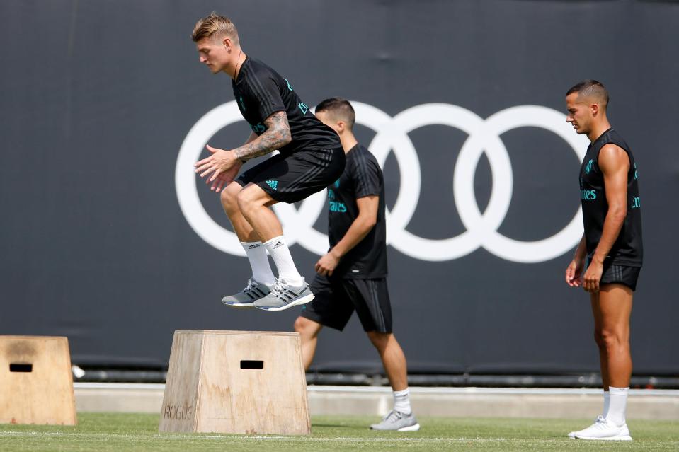  Toni Kroos and Co were put through their paces